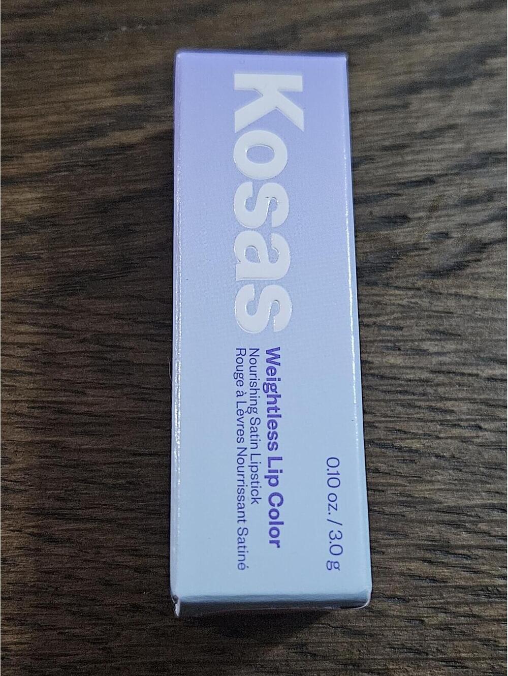 Kosas Weightless Lip Color Sheer Cool Pink Rosewater Satin Lipstick 0.10 oz